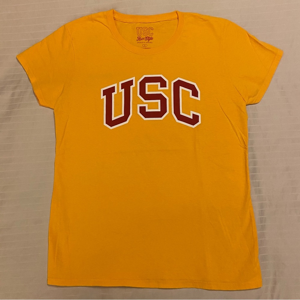 USC Trojans summer beach short sleeve shirt L women☀️🏖